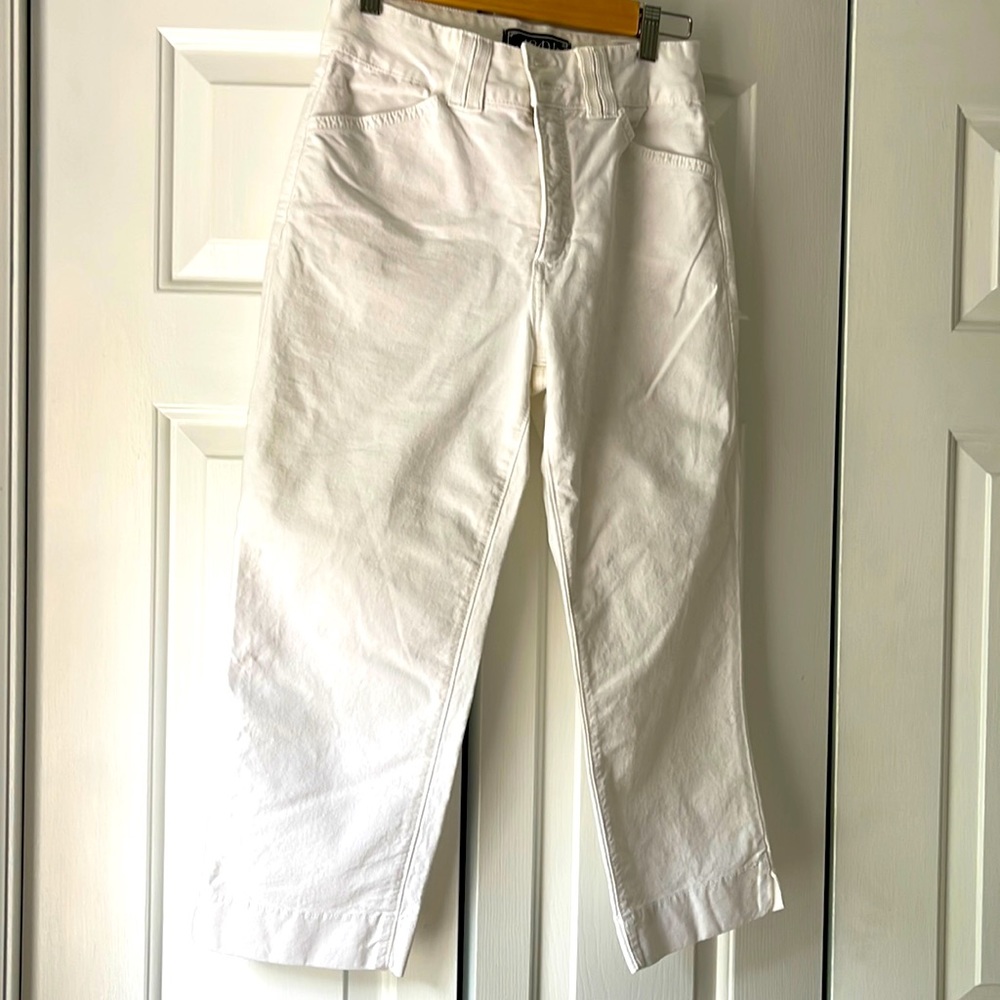 Nydj white jean capris